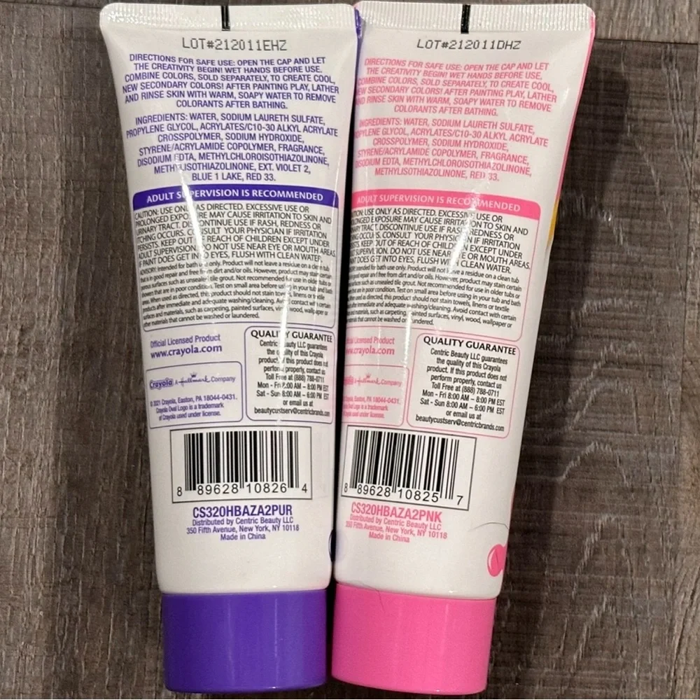 💞 New Set of 2 Crayola Bathtub Finger Paint Soaps